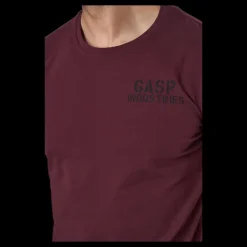 Outlet GASP 89 Classic Tap Tee Maroon Lila
