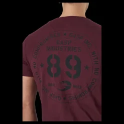Outlet GASP 89 Classic Tap Tee Maroon Lila