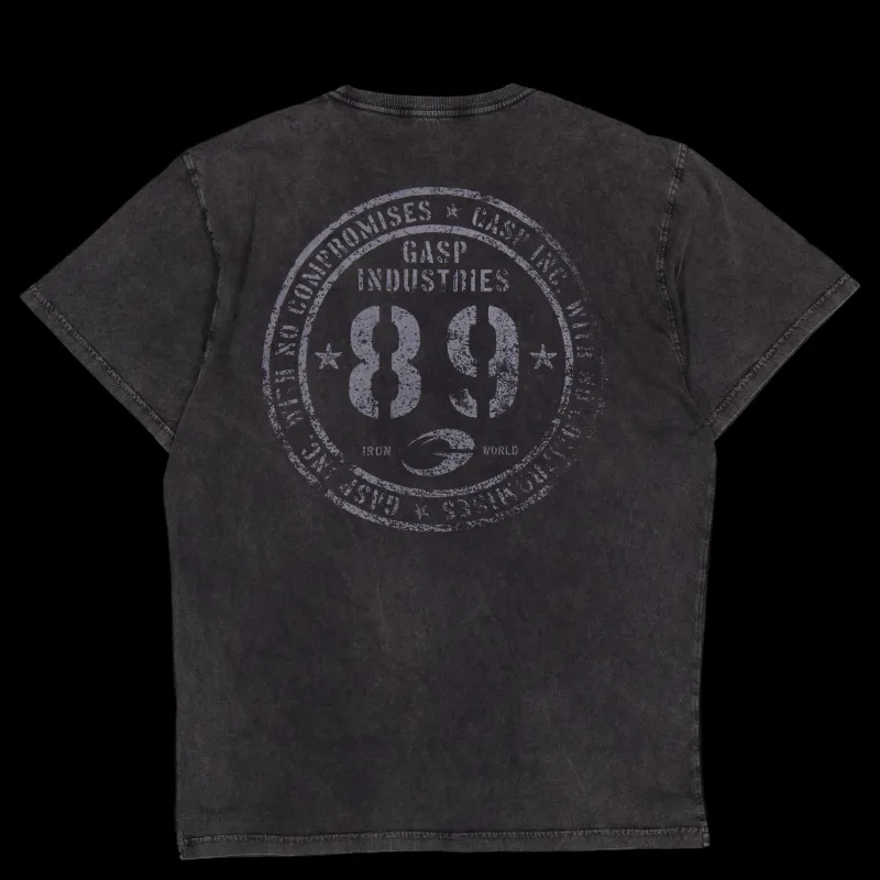 GASP 89 Original Tee Washed Black Svart