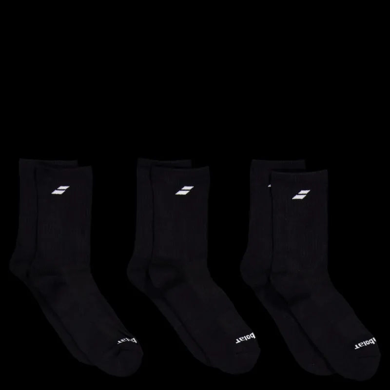 Babolat 3 Pairs Pack Black Svart Clearance