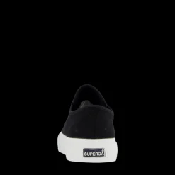 Superga 2630 Stripe Black -white Svart Clearance