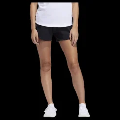 Outlet adidas 3 Stripe Woven Gym Short Black / Black Svart