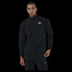 Clearance adidas Tennis 3 Stripes Knit Jacket Black Svart