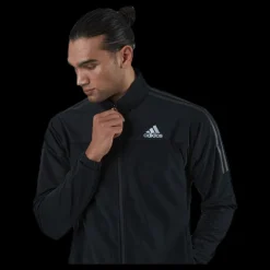 Clearance adidas Tennis 3 Stripes Knit Jacket Black Svart