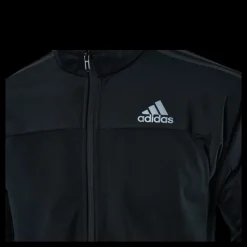 Clearance adidas Tennis 3 Stripes Knit Jacket Black Svart