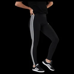adidas 3 Stripes Leggings Black / White Svart