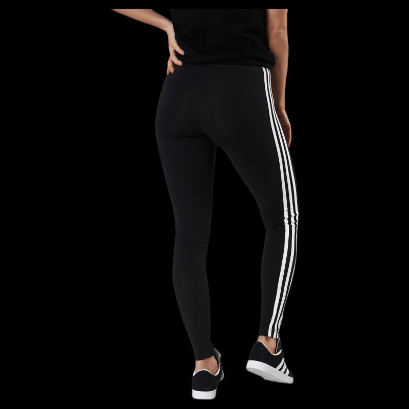 adidas 3 Stripes Leggings Black / White Svart