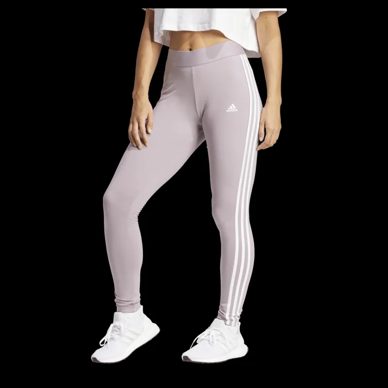 New adidas 3 Stripes Leggings Preloved Fig / White Vit