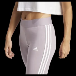 New adidas 3 Stripes Leggings Preloved Fig / White Vit