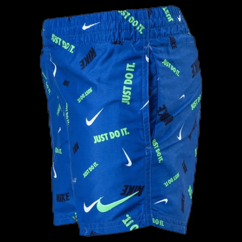 Nike Swim 4" Volly Short Logofetti Junior Blue Blå