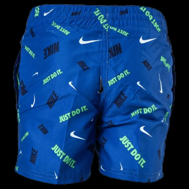 Nike Swim 4" Volly Short Logofetti Junior Blue Blå