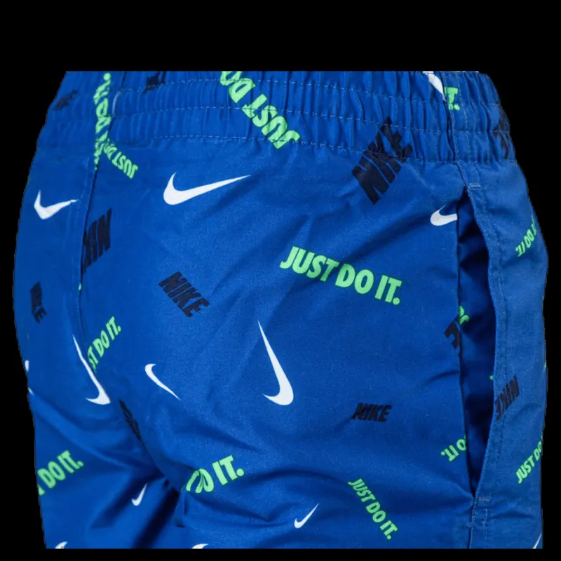 Nike Swim 4" Volly Short Logofetti Junior Blue Blå