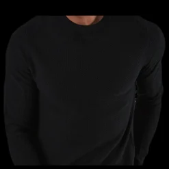 Jack & Jones Aaron Knit Crew Neck Black Svart New
