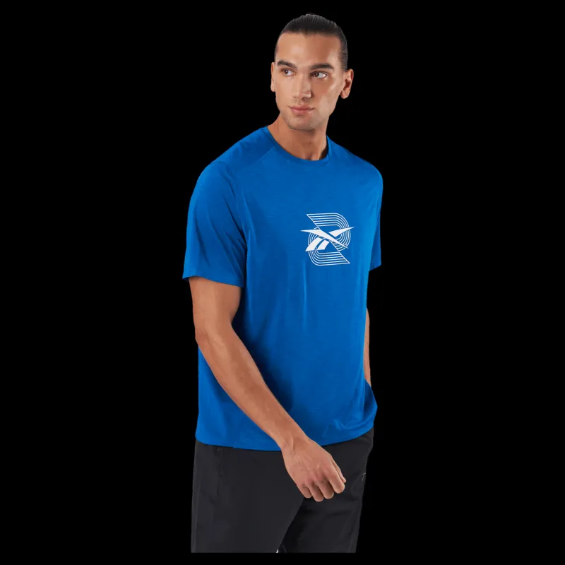 Hot Reebok Activchill Graphic Move T-Shirt Vector Blue Blå