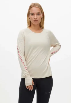 Hot Röhnisch Active Logo Long Sleeve Oatmeal Beige