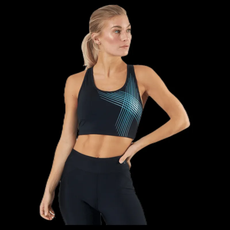 2XU Active Medium Impact Crop Black Svart New
