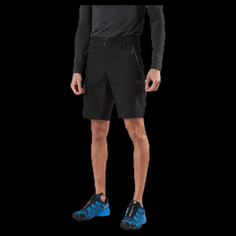 Discount Jack Wolfskin Active Track Shorts Black Svart