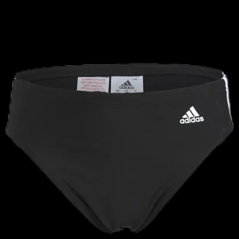 Hot adidas 3 Stripes Swim Trunk Black Vit och Svart