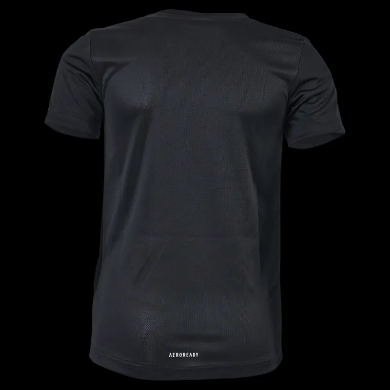Outlet adidas Boys D2M Big Logo T-Shirt Black / White Svart