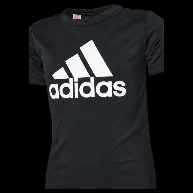 Outlet adidas Boys D2M Big Logo T-Shirt Black / White Svart
