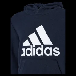 adidas Boys Essentials Big Logo Hoodie Legend Ink / White Blå Discount