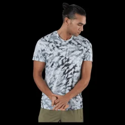 Discount adidas Fast Graphic Tee Primeblue Men Grey One / White Flerfärgad