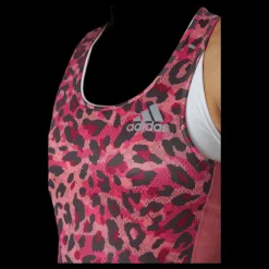adidas Fast Primeblue Tank Graphic Women Hazy Rose / Multicolor Röd