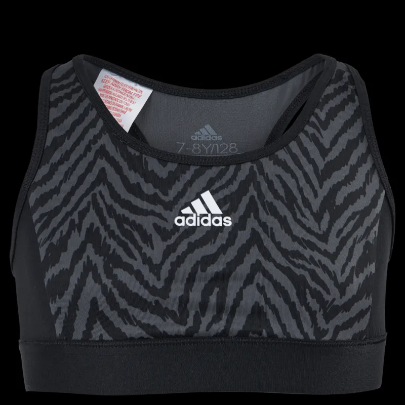 Outlet adidas Girls D2M Bra-Top Black / Grey Six / Black Svart