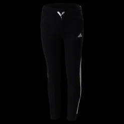adidas Girls Essentials 3 Stripes Ft Pant Black / White Svart Hot