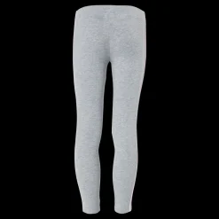 adidas Girls Essentials 3 Stripes Leggings Medium Grey Heather / Clear Pink Grå Best