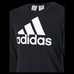 adidas Girls Essentials Big Logo Sweatshirt Black / White Svart Clearance