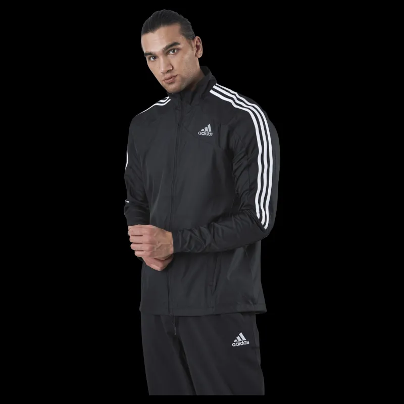 adidas Marathon Jacket 3 Stripe Men Black / White Svart Online