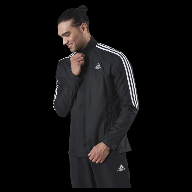 adidas Marathon Jacket 3 Stripe Men Black / White Svart Online