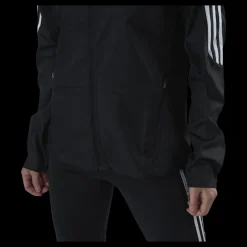 Hot adidas Marathon Jacket 3 Stripe Women Black Svart