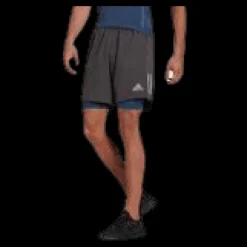 adidas Own The Run Short 2In1 Men Dgh Solid Grey Grå Best