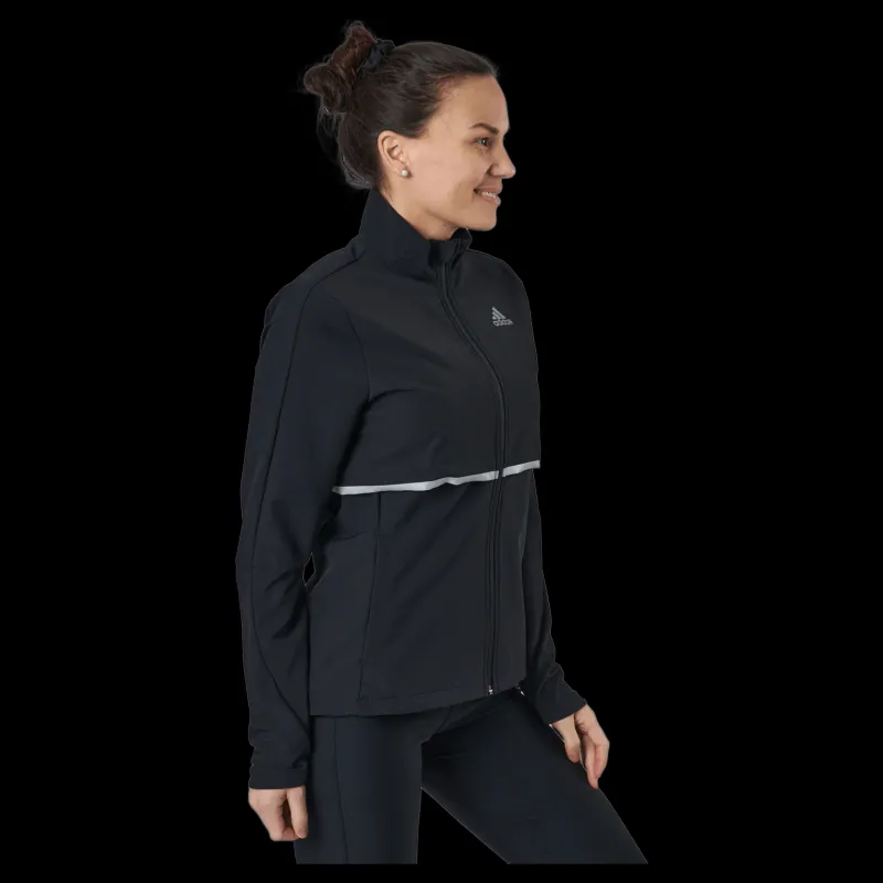 adidas Own The Run Soft Shell Jacket Women Black Svart Hot
