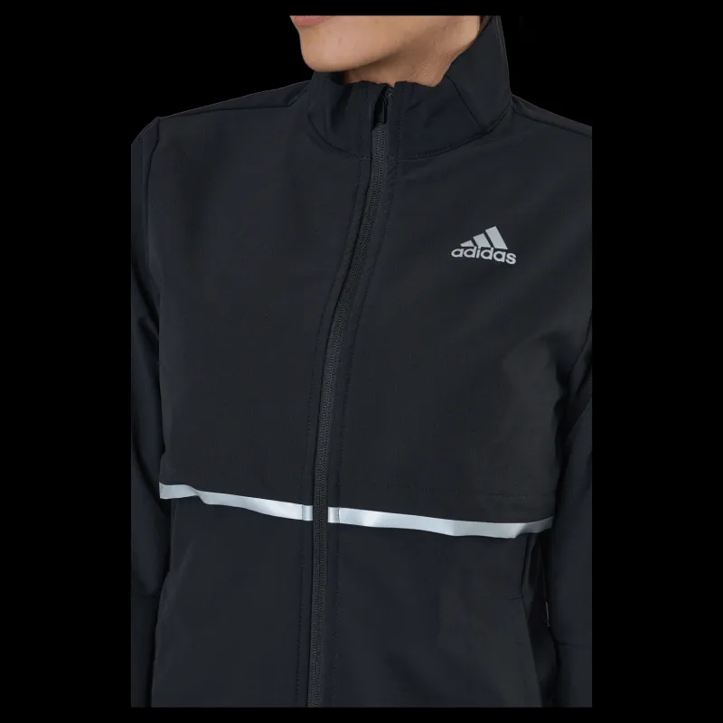 adidas Own The Run Soft Shell Jacket Women Black Svart Hot