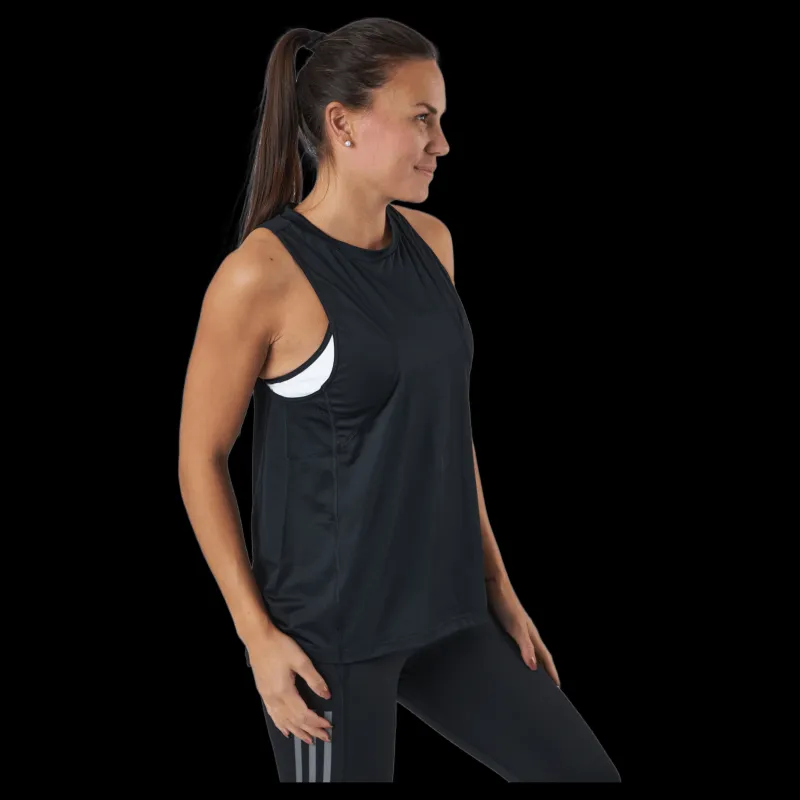 Outlet adidas Own The Run Tank Women Black Svart