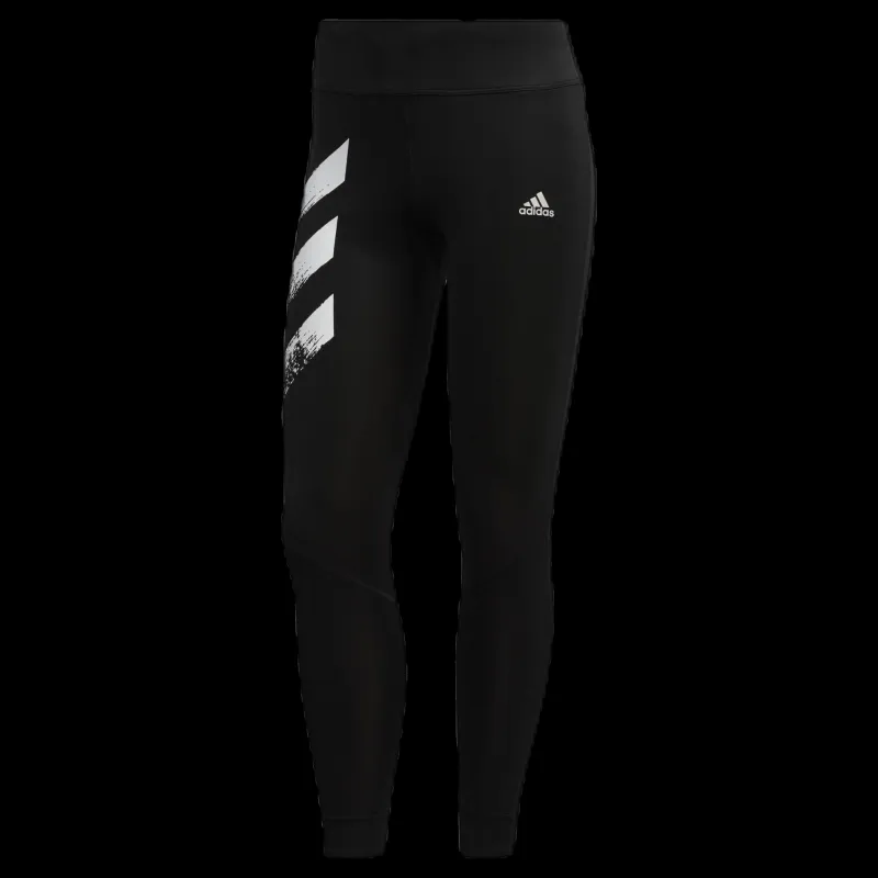 adidas Own The Run Tight Pb 3 Stripes Women Black Svart New