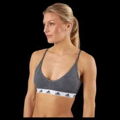 adidas Purebare Light-Support Bra Dark Grey Heather Grå Best