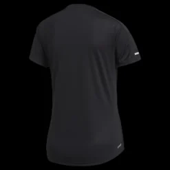 adidas Run 3 Stripes Tee Women Black Svart Clearance
