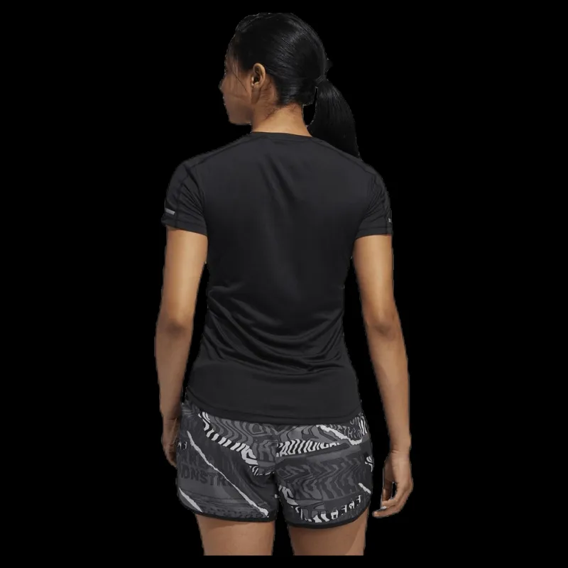 adidas Run It Short Sleeve Tee Women Black Svart Outlet