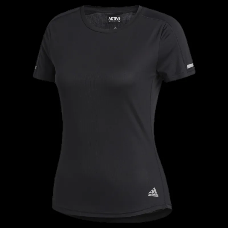 adidas Run It Short Sleeve Tee Women Black Svart Outlet