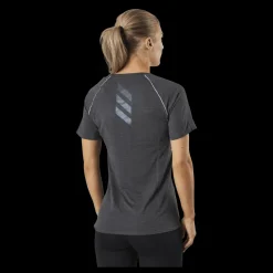 adidas Runner Tee Women Grey Six Svart Sale
