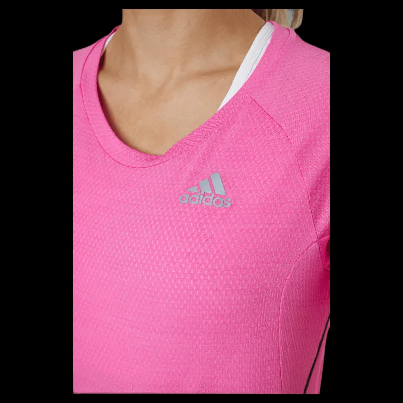 adidas Runner Tee Women Screaming Pink Rosa