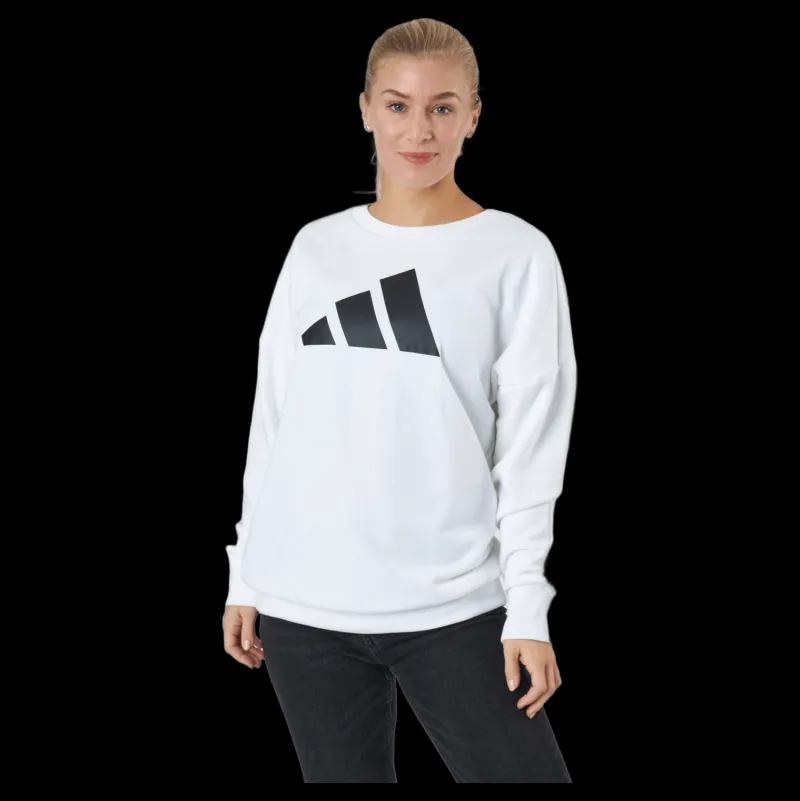 adidas Sportswear Three Bar Sweatshirt White Vit