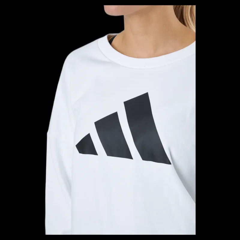 adidas Sportswear Three Bar Sweatshirt White Vit