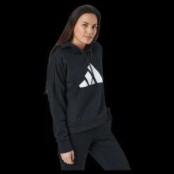 adidas Sportswear Three Bar Hoodie Black Svart Online