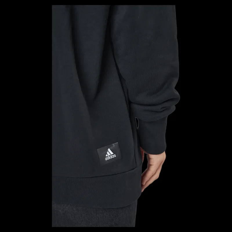 Discount adidas Sportswear Three Bar Sweatshirt Black Svart