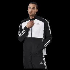 adidas Track Jacket M Black / White / Halo Silver Flerfärgad Clearance